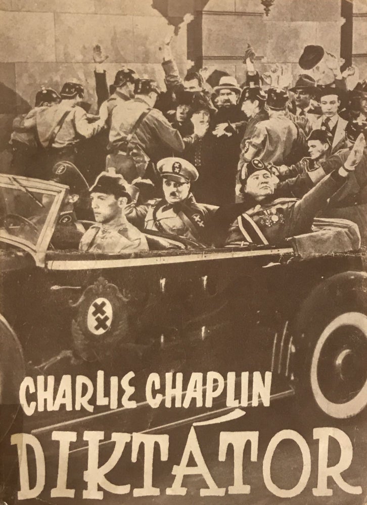 Item #2193 Diktator (Original Czech filmprogram for The Great Dictator). Charlie Chaplin.