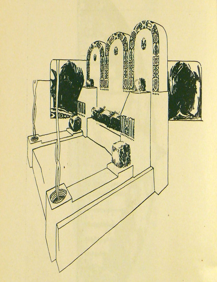 Item #2213 &Eacute;p&iacute;tőműv&eacute;szet fatornyos haz&aacute;mb&oacute;l napfelkeltekor (Architecture from my wooden tower at sunrise). Vargha K&aacute;lm&aacute;n &ndash; Kom&aacute;romy J&oacute;zsef.