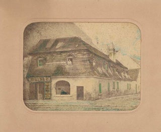 Item #2267 The first surviving paper image depicting today's Budapest (Baking house of Pal Weisz)...