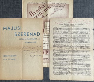 Item #2281 Collection of inscribed musicnotes by Rezső Seres. Rezso Seres
