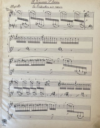 [Die Vogelpredigt.] La Prédication Aux Oiseaux. (St. François d’Assise.) Legende De François Liszt transcrit pour l’orgue par Camille Saint-Saëns.