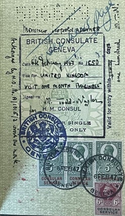Leopold Aschner’s Hungarian Passport, Issued in Switzerland, December 1944.