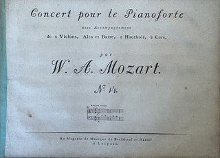 Item #2359 [Piano Concerto no. 14.] Concert pour le Pianoforte avec Accompagnement de 2 Violons,...