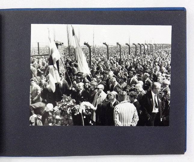 Item #2442 Photo album of the ceremony of unveiling the International Monument to the Victims of the Auschwitz Camp on the grounds of the former German Nazi camp Auschwitz II-Birkenau,