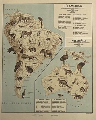 Item #2455 Állatföldrajzi atlasz (Zoological Atlas). Baloghné Hajós Terézia