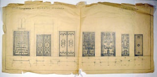 8 original drawing for the renovation of Dohány Street Synagogue