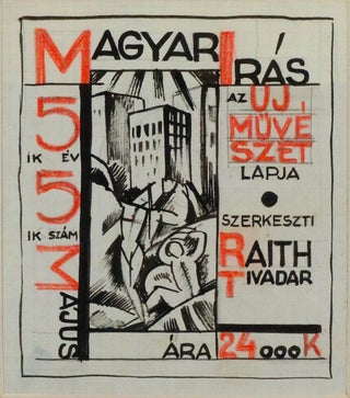 Item #2515 Original cover design for Magyar Írás 1923. Gábor Jenő