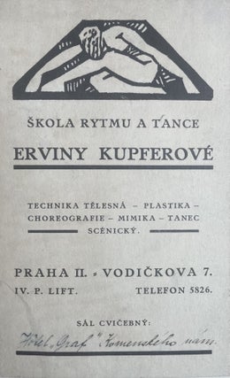 Item #2516 Skola rytmu a tance Erviny Kupferové (Leaflet of Erviny Kupferové's dance school
