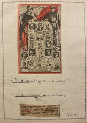 Proletárdiktatura Pesten 1919 márc. 21-aug. 1 (Proletarian dictatorship in Budapest March 1919 21-Aug. 1) Manuscript