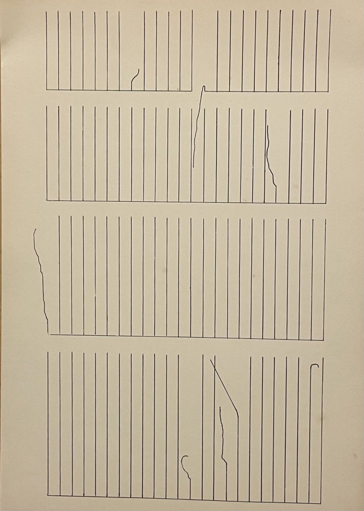 Item #2543 Devet kreseb z let 1968 - 1972 (Nine drawing). Stanislav Kolíbal, Jirí Valoch.