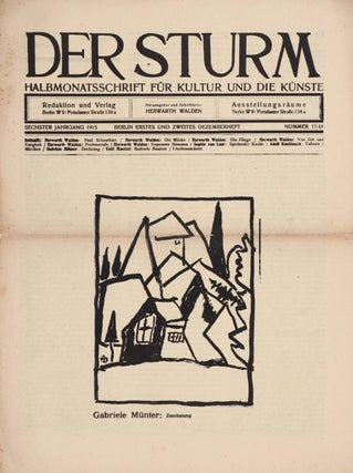 Item #2586 Der Sturm. Halbmonatsschrift für Kultur und die Künste. Year 6 Nr. 17-18