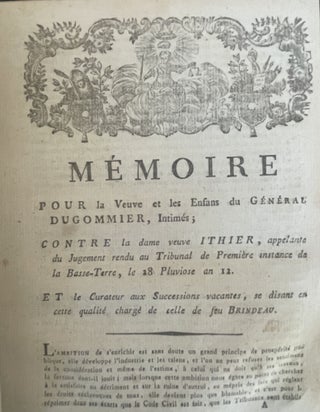 [Guadeloupe; Legal Briefs] Fourteen Unrecorded Guadeloupe Imprints, a Unique Collection of Legal Briefs.