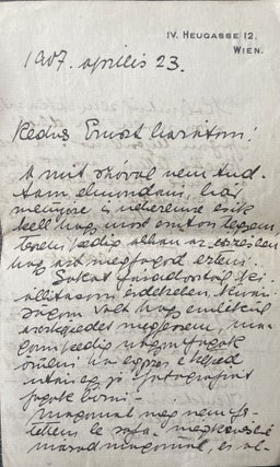 Two autograph letter to Lajos Ernst