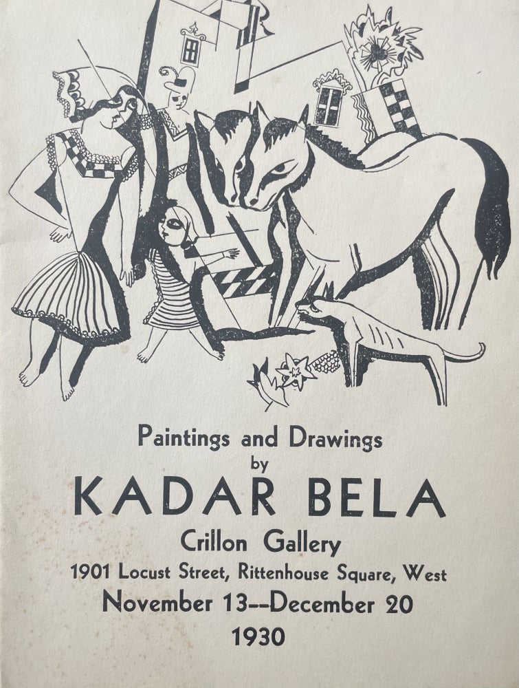 Item #2773 Paintings and Drawings by Kadar Bela (Catalogue)