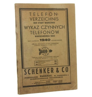 Item #2801 Telefon-Verzeichnis der Stadt Warschau. Wykaz czynnych telefonów warszawskiej sieci 1940