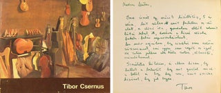 Item #2806 Catalogue of Tibor Csernus at Galerie Claude Bernard (Inscribed to Aurel Bernath)....