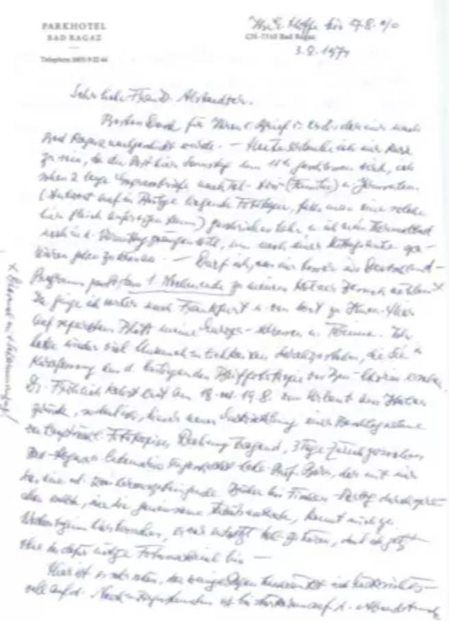 Item #2832 Collection letters by Ilse Ester Hofer to Dr. Rosemarie Alstaedter. Ilse Ester Hofer.