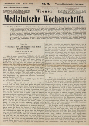 Item #2845 Ein Fall von Hirnblutung mit indirekten basalen Herdsymptomen bei Skorbut (In Wiener...