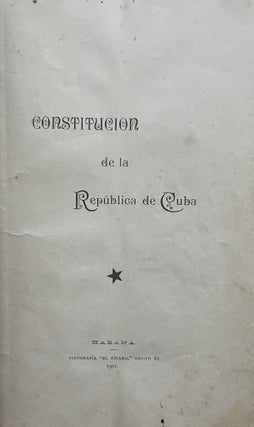 Constitucion de la República de Cuba