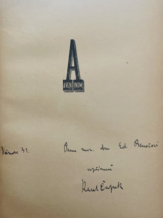 Item #2962 Marsyas. Karel Capek, Karel Čapek