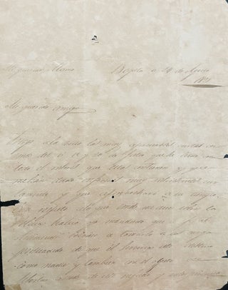 Item #2965 Simon Bolívar’s Signed letter to José Ángel de Álamo on August 24, 1828. Simon...