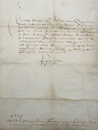 Item #2986 Signed Letter by Manuel I. Manuel I. of Portugal, 1469–1521