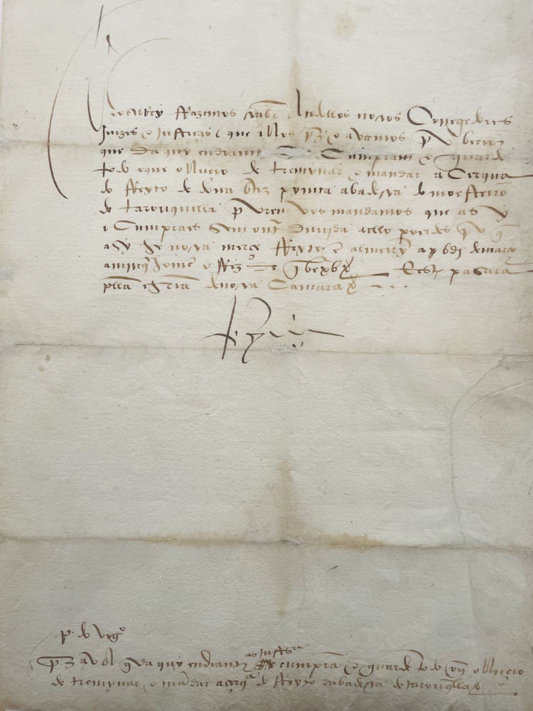 Item #2986 Signed Letter by Manuel I. Manuel I. of Portugal, 1469–1521.