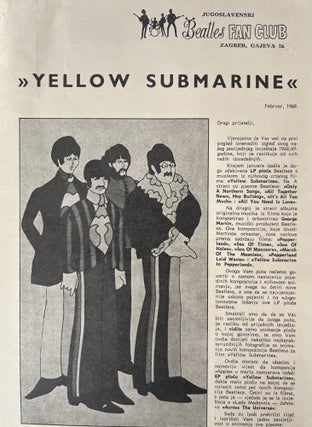 Item #3011 Yellow Submarine - Jugoslavenski Beatles Fan Club