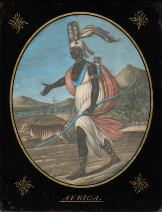 (Allegories.). 3 hand-colored mezzotints: An Emblem of America / An Emblem of Asia / An Emblem of Africa