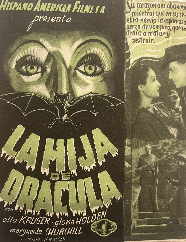 Item #3078 Dracula's Daughter (Film advertisement)