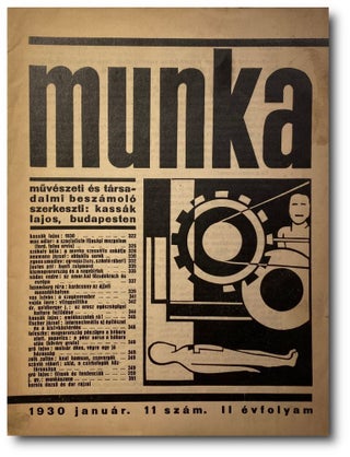 Item #3091 Munka. Müvészeti és társadalmi beszámolo. 1930 jan. (11. issue). Lajos Kassak