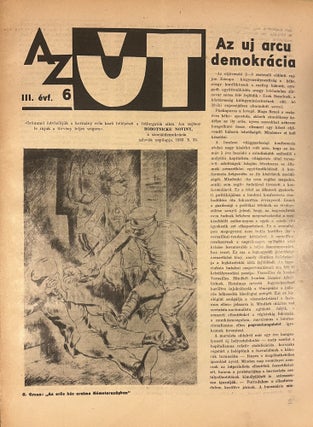 Item #3117 Út marxista szellemű kultúrpolitikai folyóirat (Road, a cultural and political...