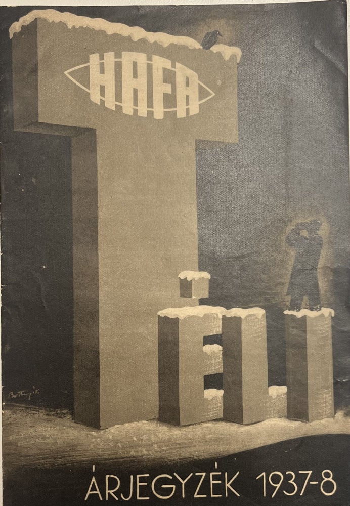Item #3125 HAFA Hatschek and Farkas photography, optics, 1937-8. Cover by, Sandor Bortnyik.