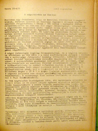 Változások a világ térképein 1963-64 (Changes in world maps 1963-64)