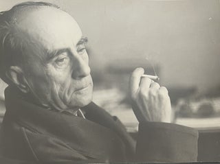Item #3160 Lajos Kassák at his home (Vintage photo). József Hunyady