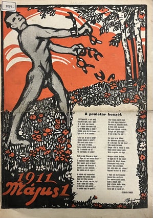 Item #3179 1911 Majus 1. Mihaly Biro, Cover design