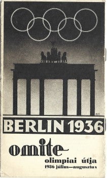 Item #3200 2 guide to the Olympics in Berlin in Hungarian 1936