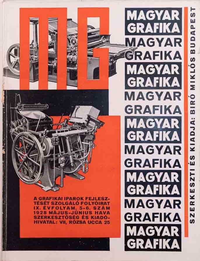 Item #3333 Magyar grafika. 1928. 5-6. Lajos Kassak, Miklos Biro.