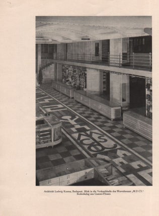 Die Neuen Arbeiten von Architekt Ludwig Kozma – Budapest. Von --. (Sonderdruck aus dem Aprilheft 1930 der “Modernen Bauformen”.