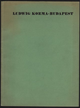Die Neuen Arbeiten von Architekt Ludwig Kozma – Budapest. Von --. (Sonderdruck aus dem Aprilheft 1930 der “Modernen Bauformen”.