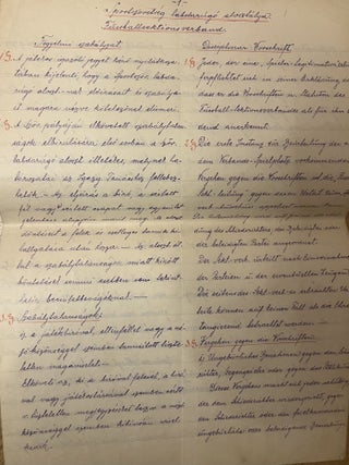 Constitution of POW camp's sports associations (include the football rules of the camp)
