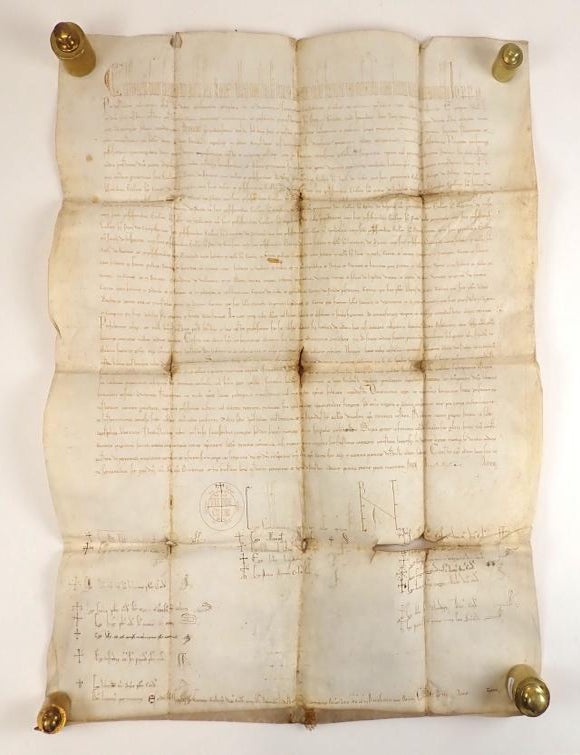Item #3367 [Papal Bull] Confirmation of Privileges for the Monastery of San Pietro in Bovara. Pope Celestine III.