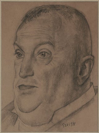 Portrait of Desző Szab&oacute; (drawing. Valdimir Szab&oacute;.