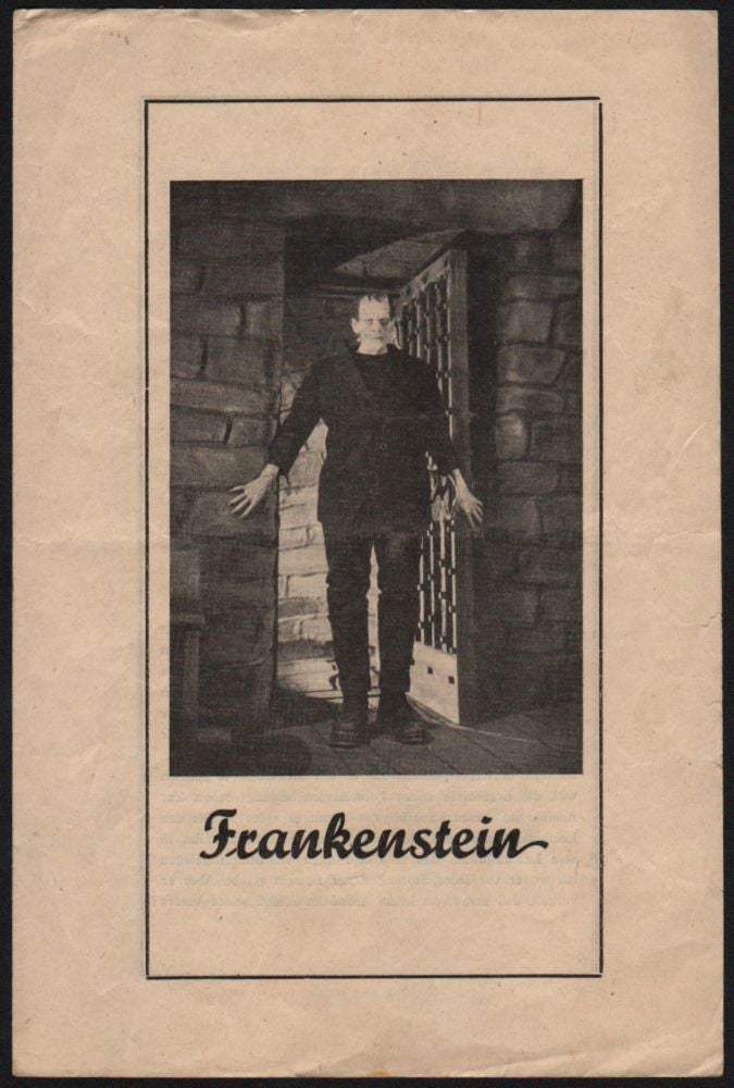 Item #378 Frankenstein. James Whale, Boris Karloff.