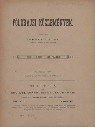 Collection of periodicals related to Janos Xantus