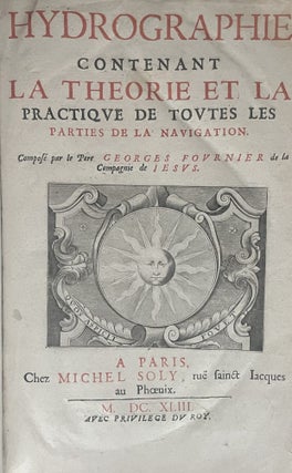 Item #3855 Hydrographie contenant la theorie et la practique de toutes les parties de la...