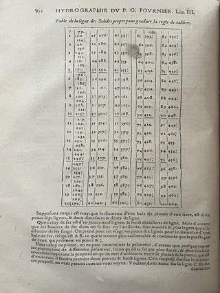 Hydrographie contenant la theorie et la practique de toutes les parties de la navigation. Compos&eacute;e par le P&egrave;re Georges Fournier de la Compagnie de Jesus.