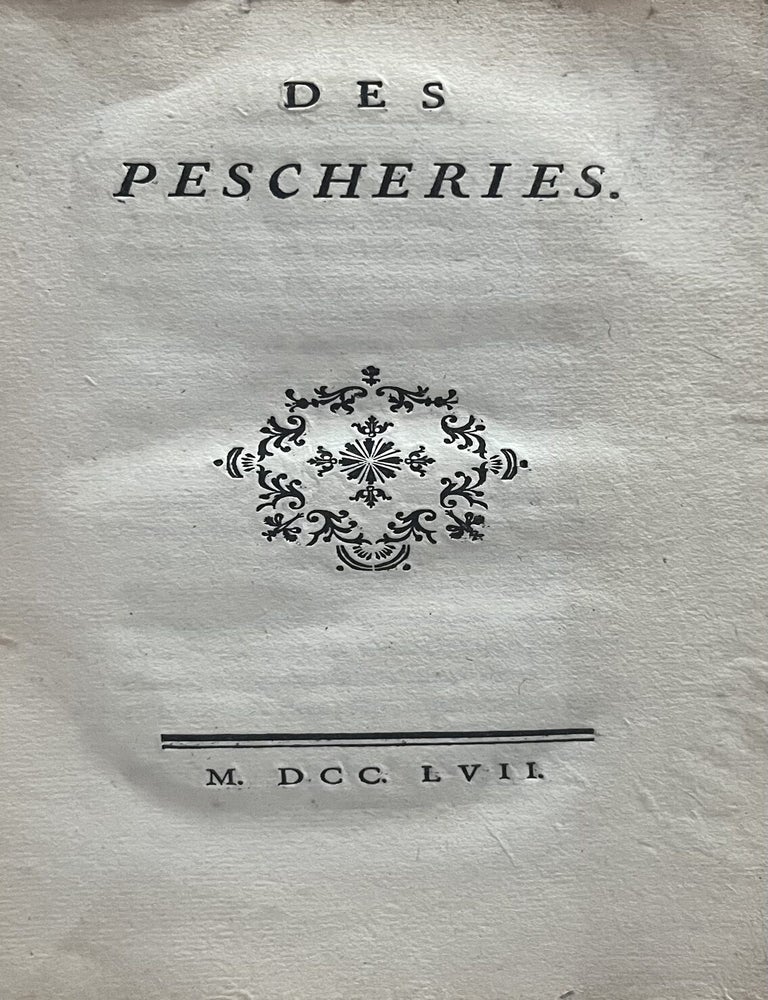Item #3878 Les pescheries. Pierre-Andr&eacute; d&rsquo;H&eacute;guerty.