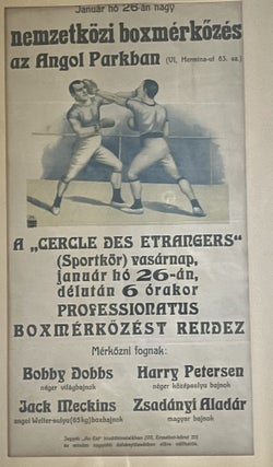 Item #3897 Vintage Boxing Poster. 1913