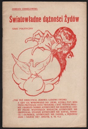 Item #435 Swiatowladne daznosci Zydow. Szkic polityczny. / Światowładne dążności Żydów....